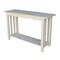 International Concepts Rectangle Mission Console Or Sofa Table, 48 W, 16 L, 30 in H, Wood, Unfinished BJ6S - alternate 1